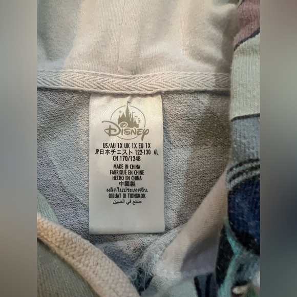 Disney Stitch Faces Thin Crop Hooded Sweatshirt Size XL - Picture 5 of 7